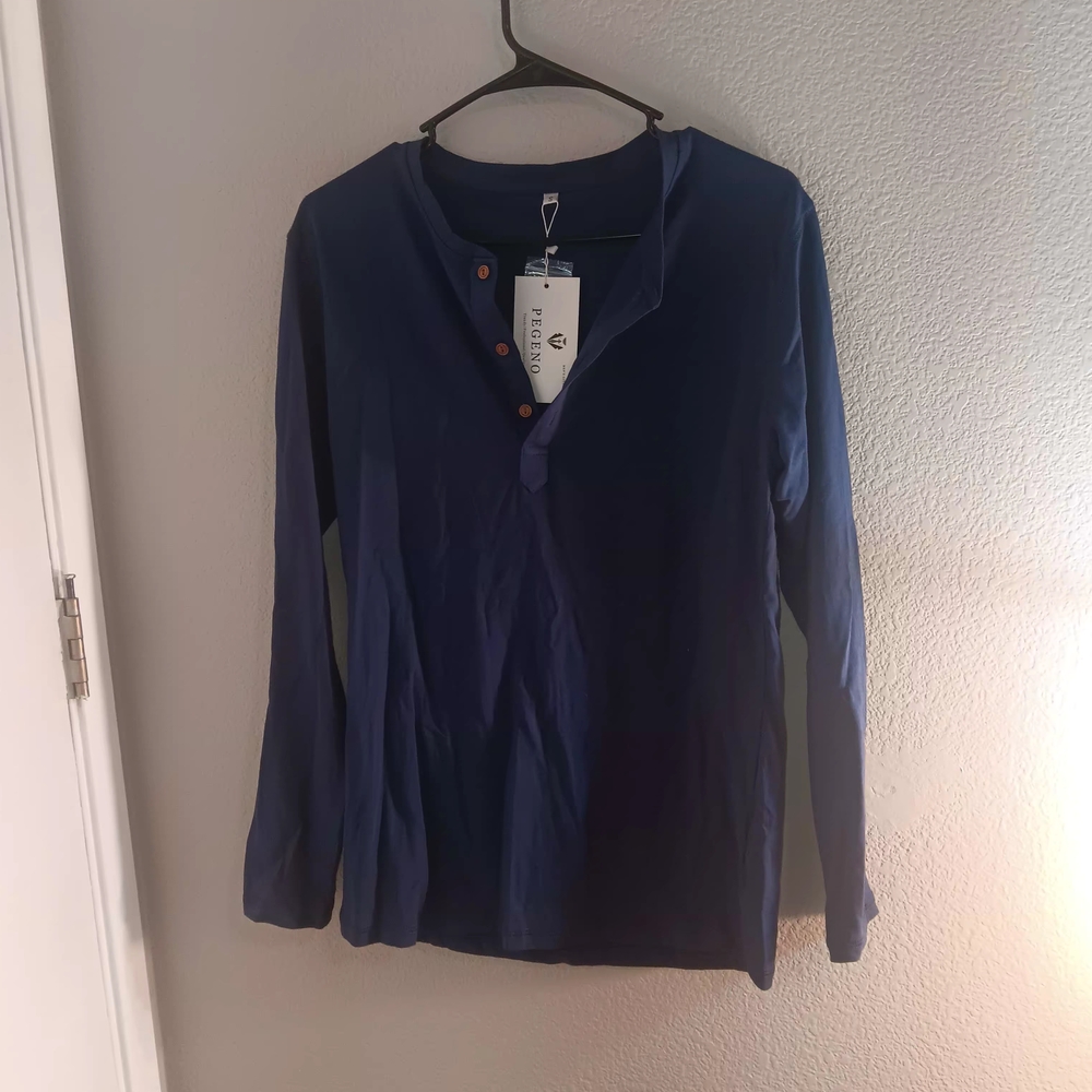 Indigo Blue Button Down Shirt by
